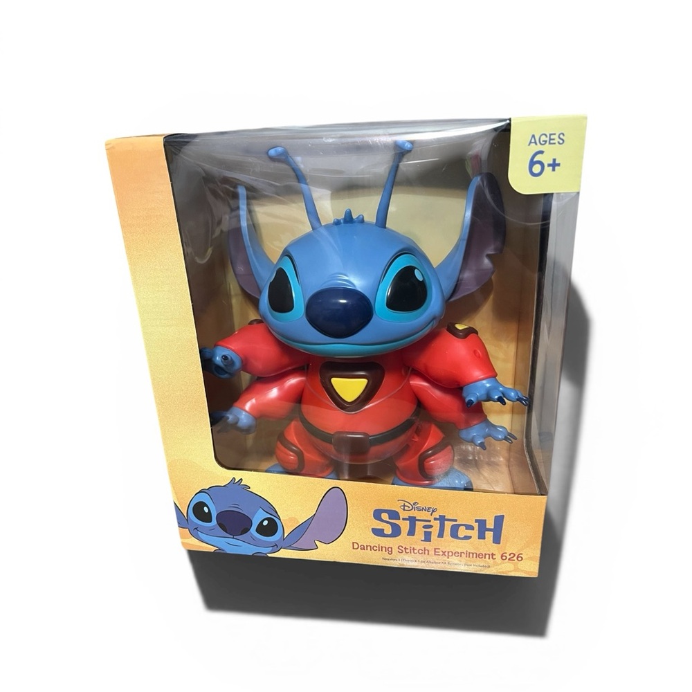 Disney STITCH Dancing Stitch Experiment 626. Requires 3 AA batteries. NWB